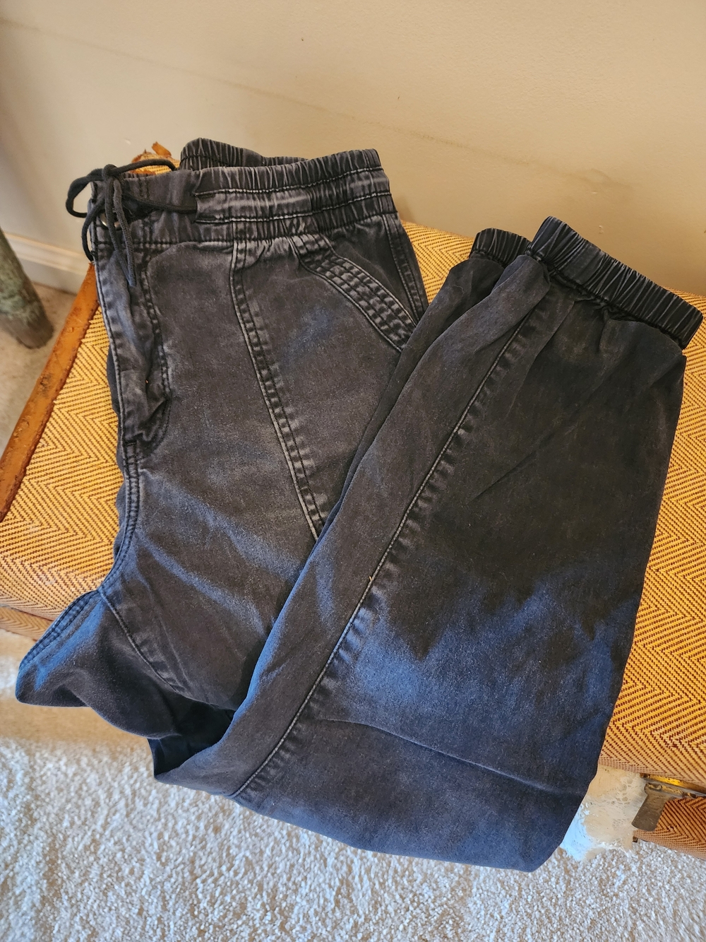 American Eagle Outfitters Men's Jogger Pants - Charcoal Black